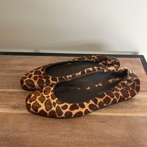 DONALD J PLINER Boli Giraffe Print Calf Hair Flats